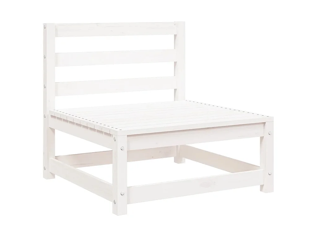 Tuinbank zonder armleuningen 3 st 70x70x67 cm grenenhout wit