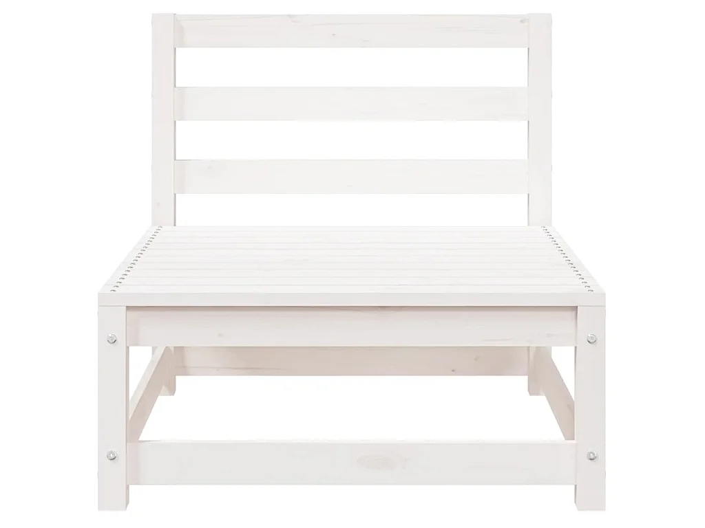 Tuinbank zonder armleuningen 3 st 70x70x67 cm grenenhout wit