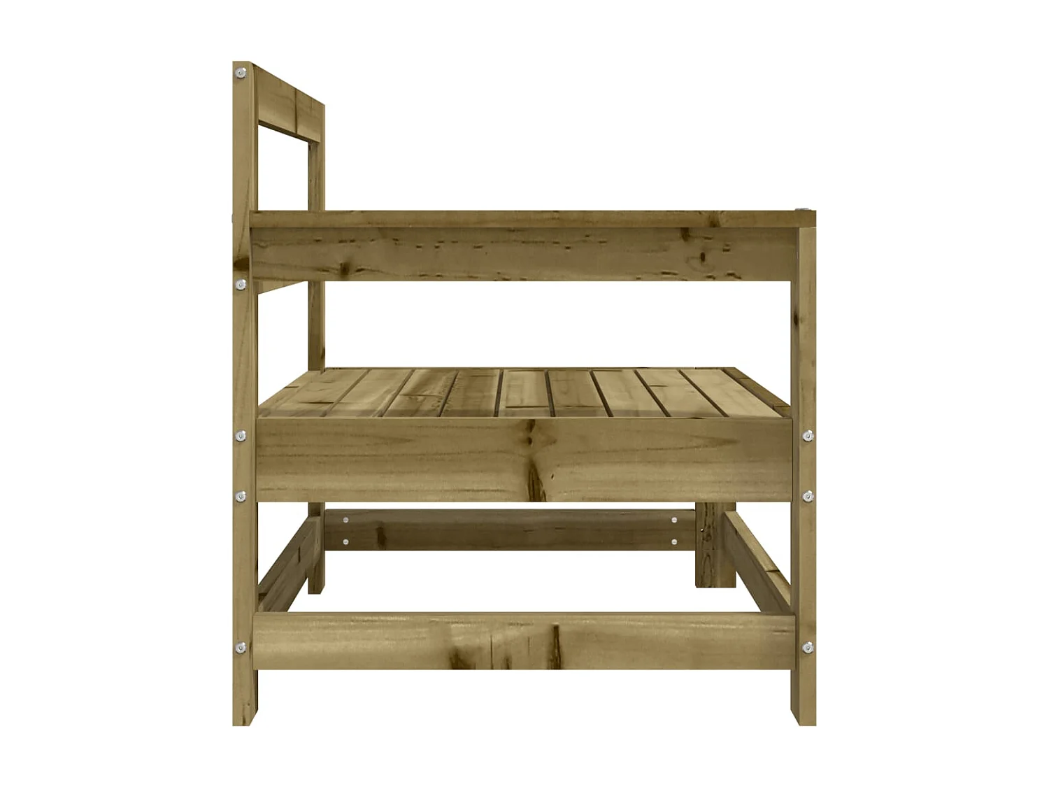 Canapés d'angle de jardin 2 pcs bois de pin imprégné