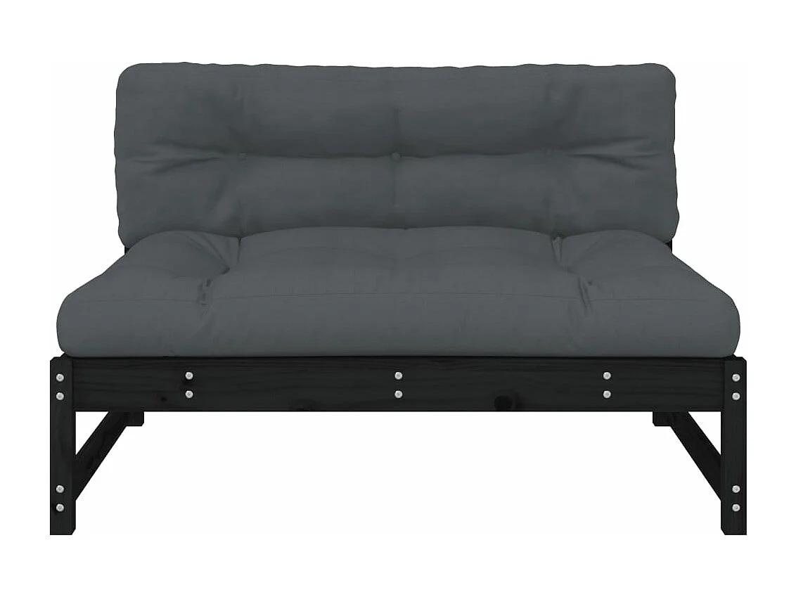 Divano Centrale 120x80 cm in Legno Massello di Pino Nero