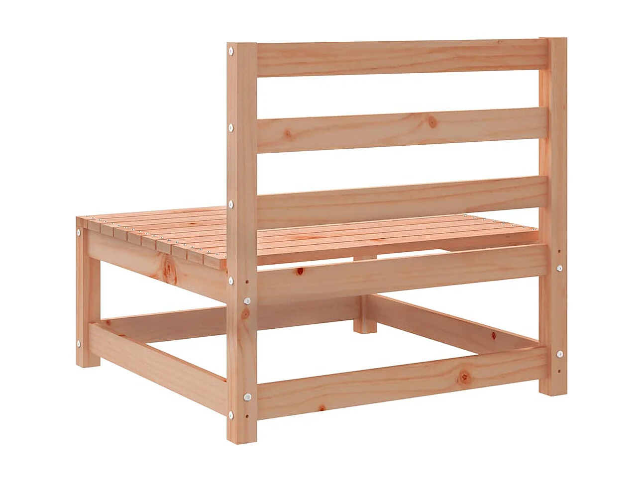 Gartensofas ohne Armlehnen 2 Stk. 70x70x67 cm Douglasienholz