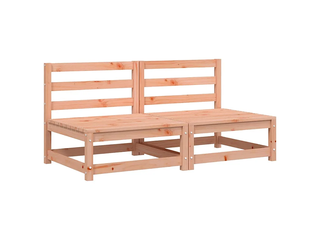 Gartensofas ohne Armlehnen 2 Stk. 70x70x67 cm Douglasienholz