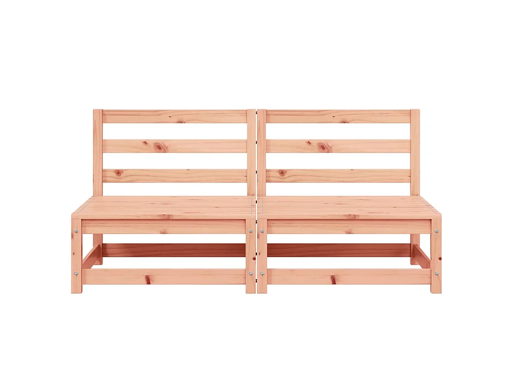 Gartensofas ohne Armlehnen 2 Stk. 70x70x67 cm Douglasienholz