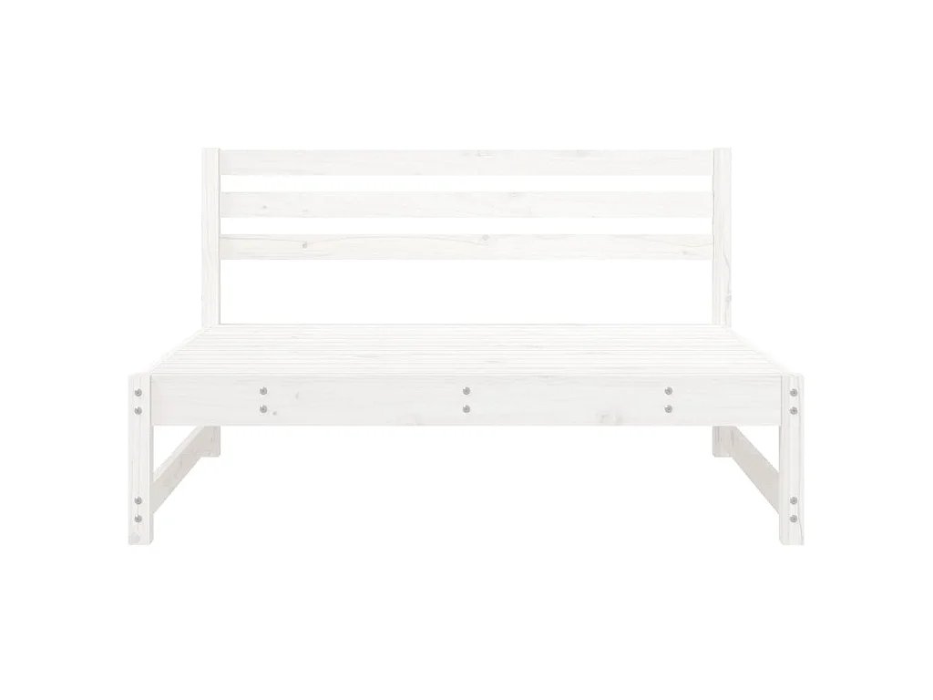 Tuinmiddenbanken 2 st 120x80 cm massief grenenhout wit