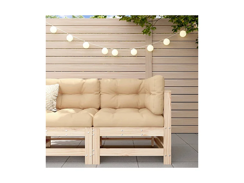 Garten-Ecksofa Massivholz Kiefer