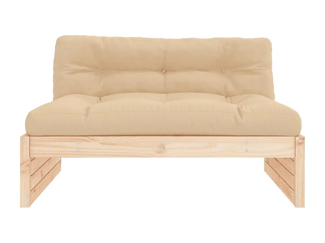 Mittelsofa 120x80 cm Massivholz Kiefer