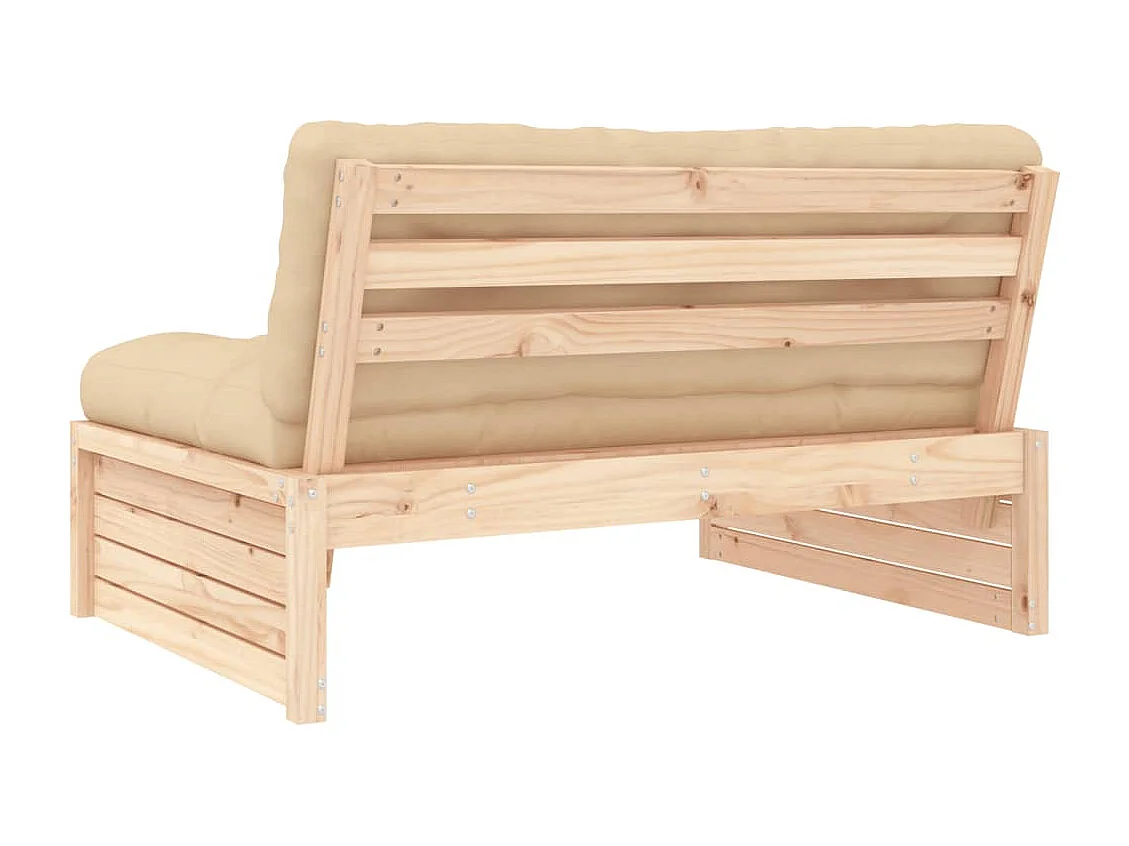 Mittelsofa 120x80 cm Massivholz Kiefer