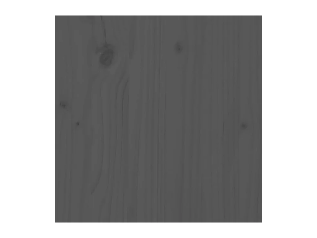 Canapé central de jardin gris 120x80 cm bois de pin massif