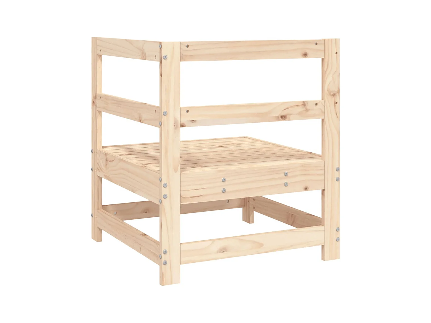 Garten-Ecksofa Massivholz Kiefer