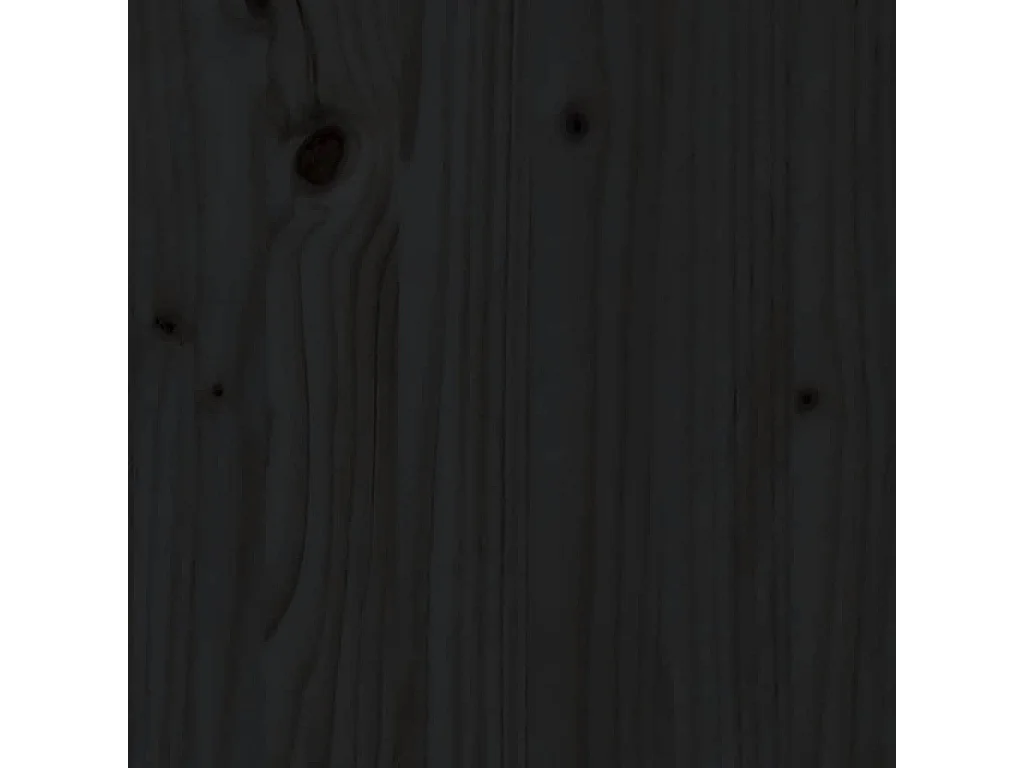 Canapés d'angle avec coussins 2 pcs noir bois de pin massif