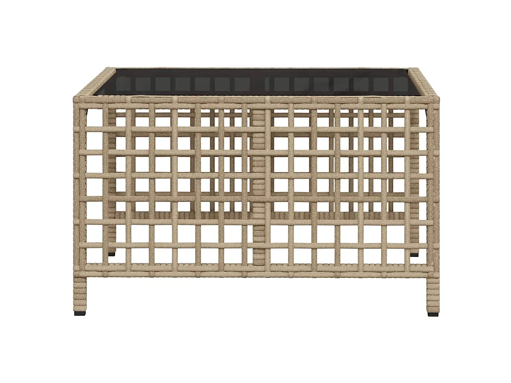 Set Divano ad Angolo 3 pz con Cuscini Beige in Polyrattan