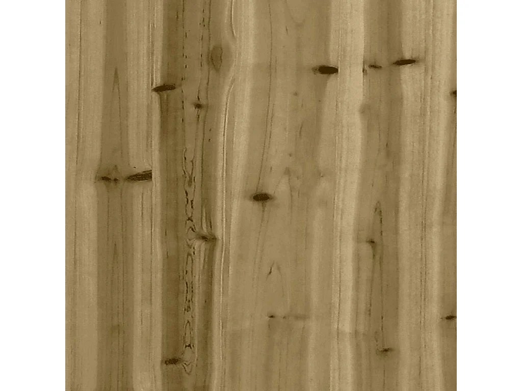 Canapé d'angle avec coussins bois de pin imprégné