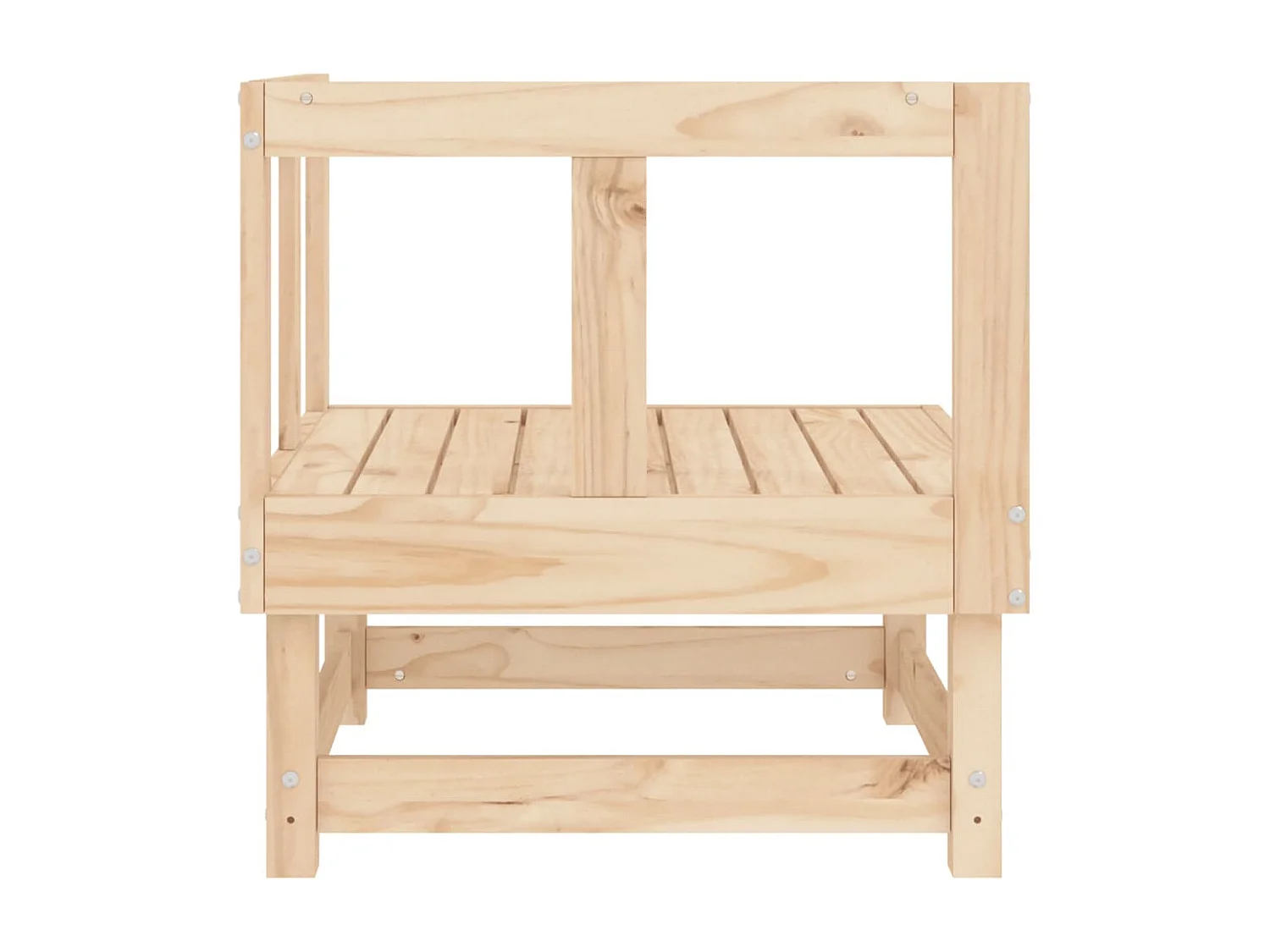 Garten-Ecksofa Massivholz Kiefer