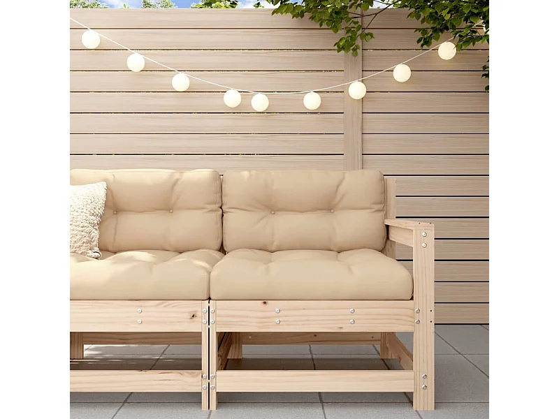 Garten-Ecksofa Massivholz Kiefer