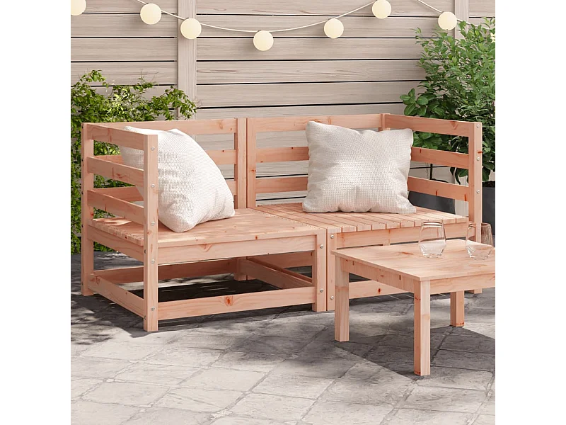 Garten-Ecksofas 2 Stk. 70x70x67 cm Massivholz Douglasie