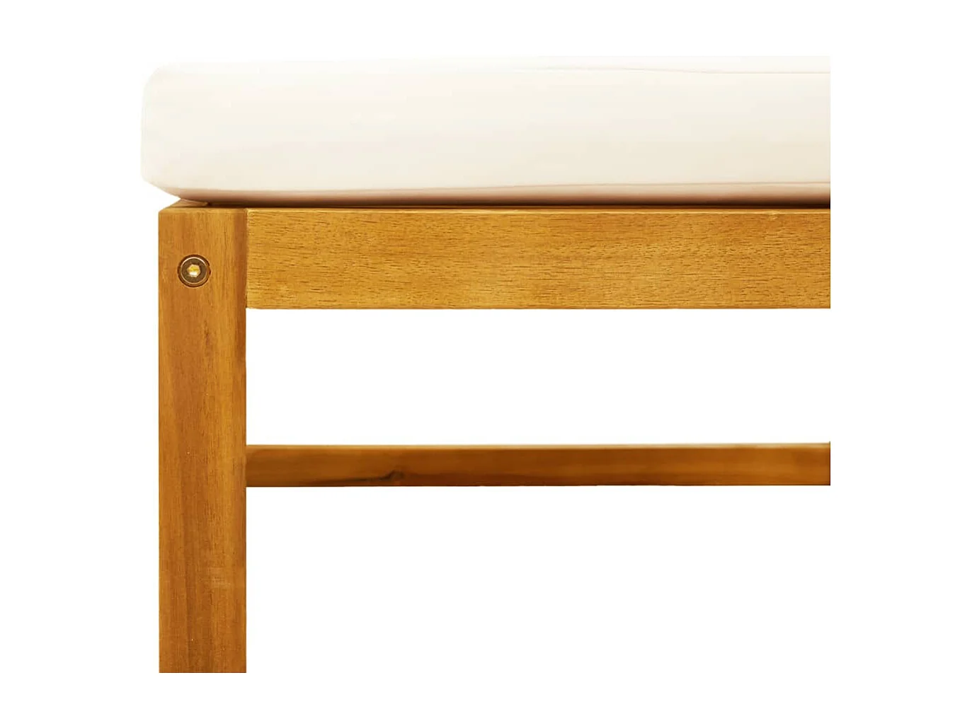 4-tlg. Gartensofa-Set mit Kissen Holz Akazie & Seil
