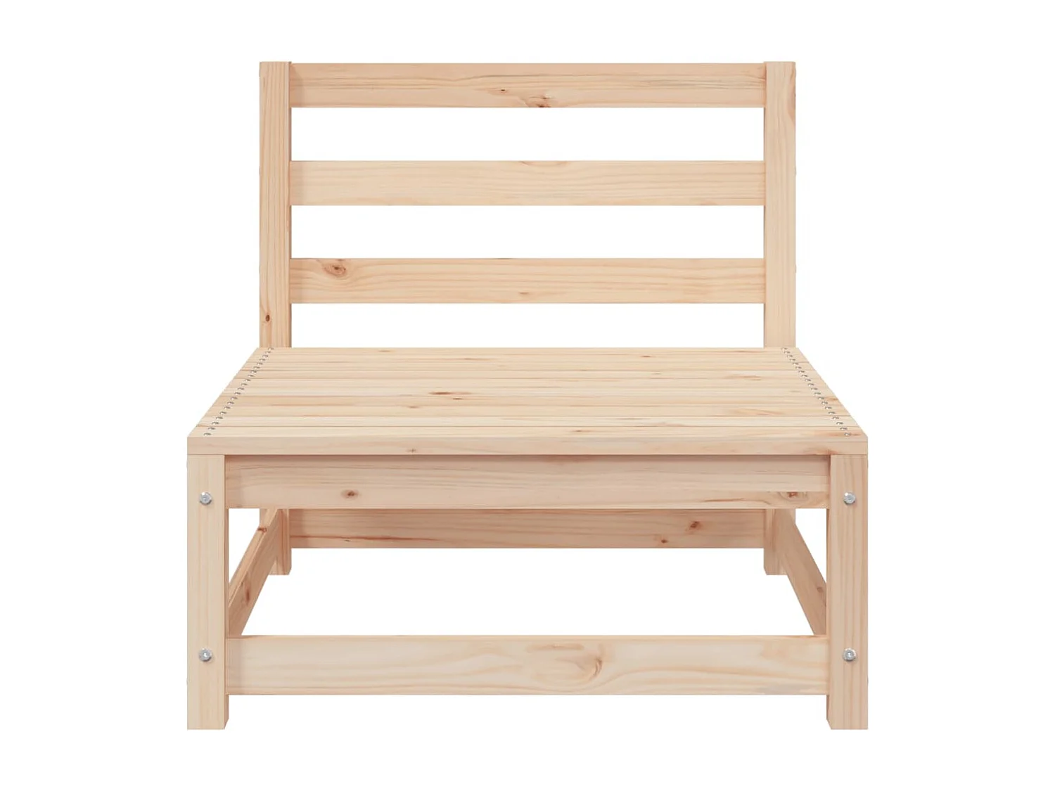 Gartensofa 3-Sitzer Massivholz Kiefer