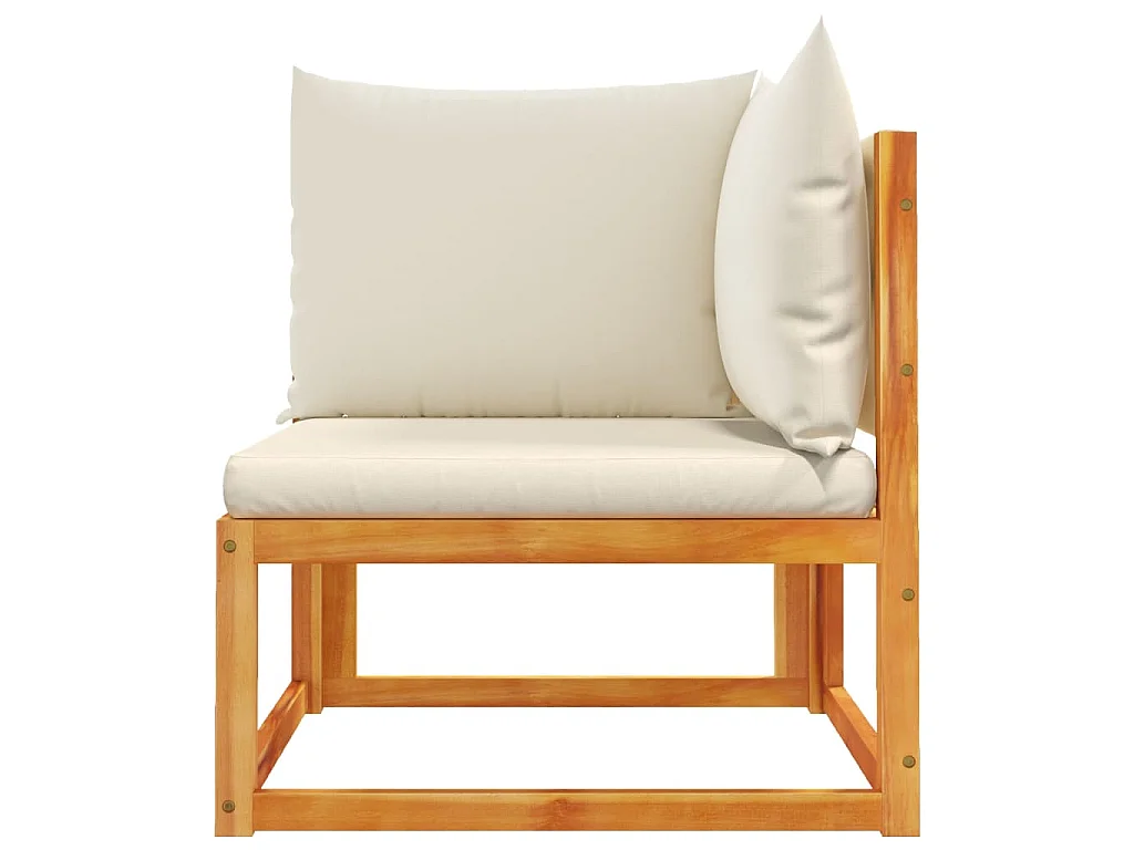 Gartensofa-Ecke mit Kissen Holz Akazie & Seil
