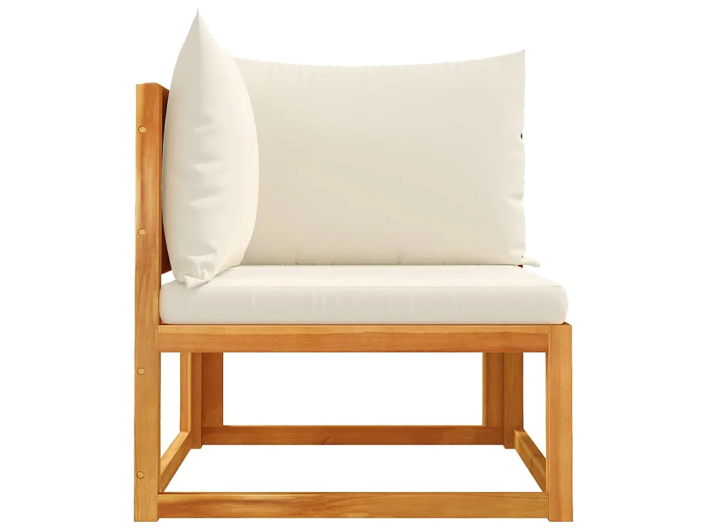 Gartensofa-Ecke mit Kissen Holz Akazie & Seil