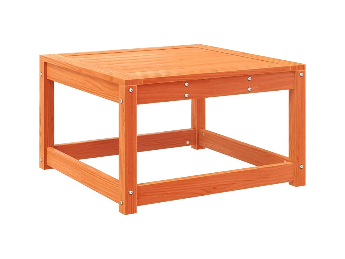 Poggiapiedi da Giardino Marrone Cera in Legno Massello di Pino