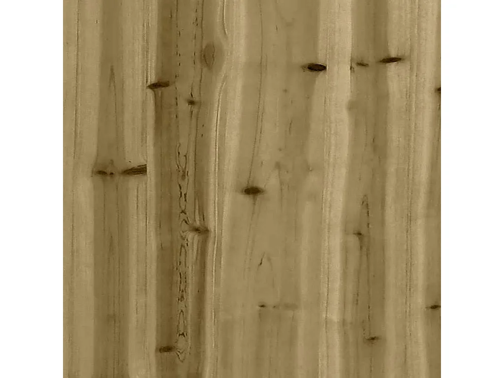 Canapés centraux avec coussins 2 pcs bois de pin imprégné