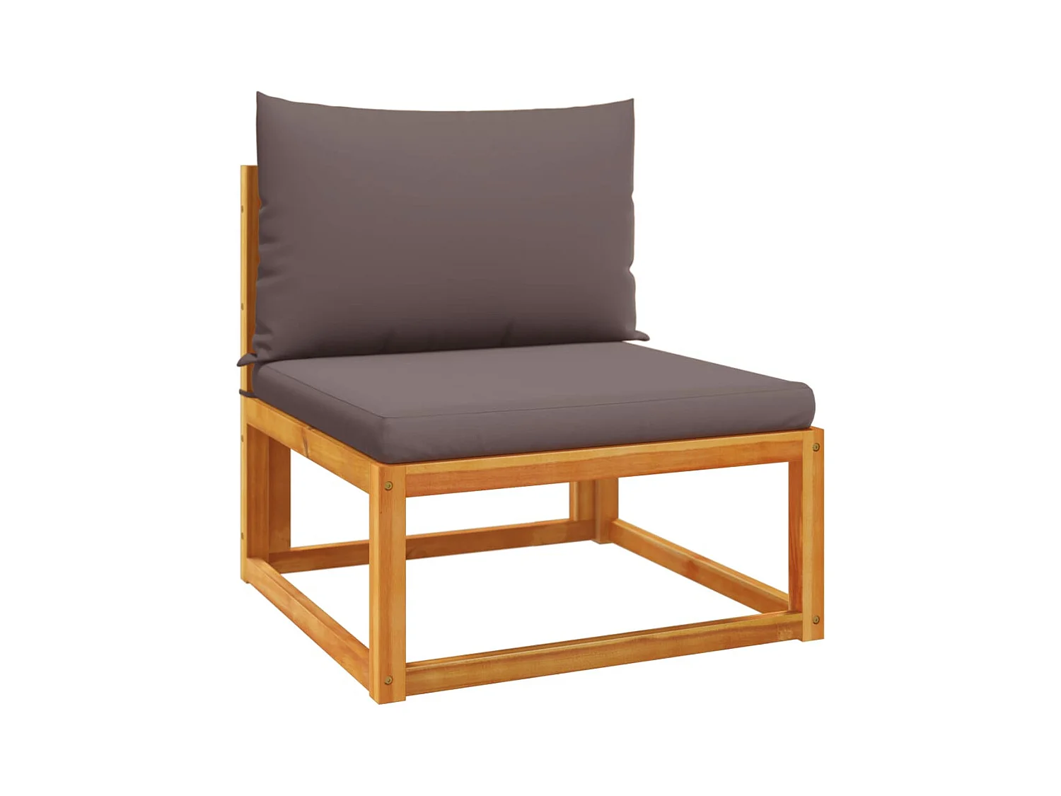 Ensemble de canapés de jardin 6 pièces avec coussins en bois d'acacia et corde