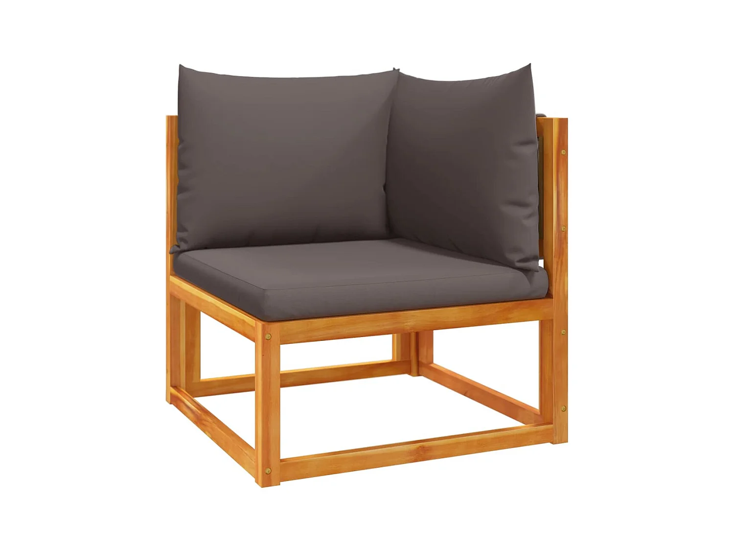 Set di divani da giardino 6 pezzi con cuscini in legno di acacia e corda