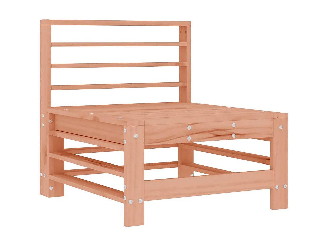 Canapé central avec coussins bois massif douglas