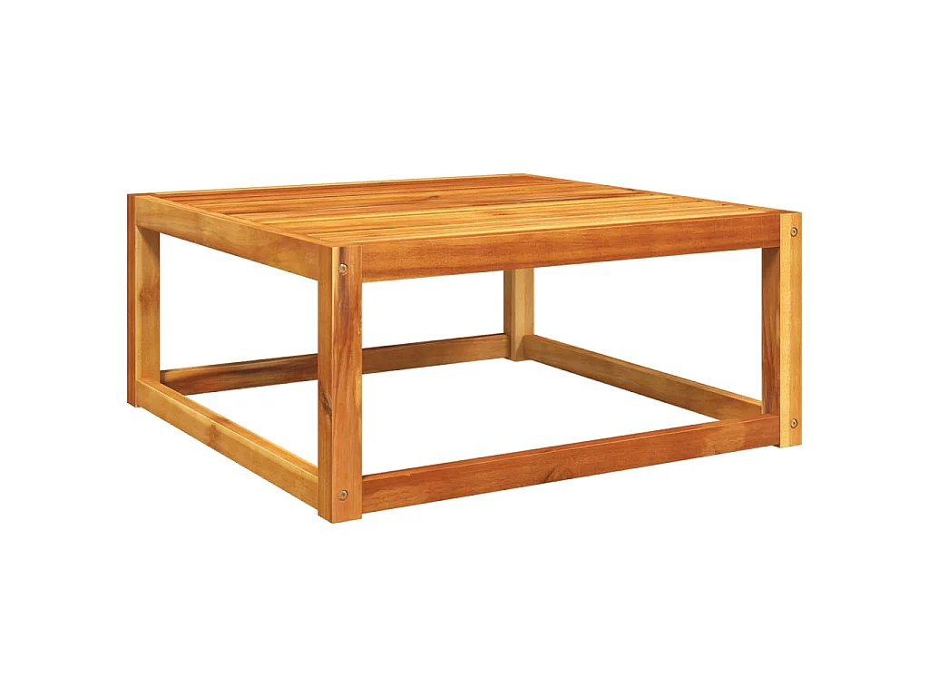 Table de jardin 65x65x29 cm bois massif d'acacia