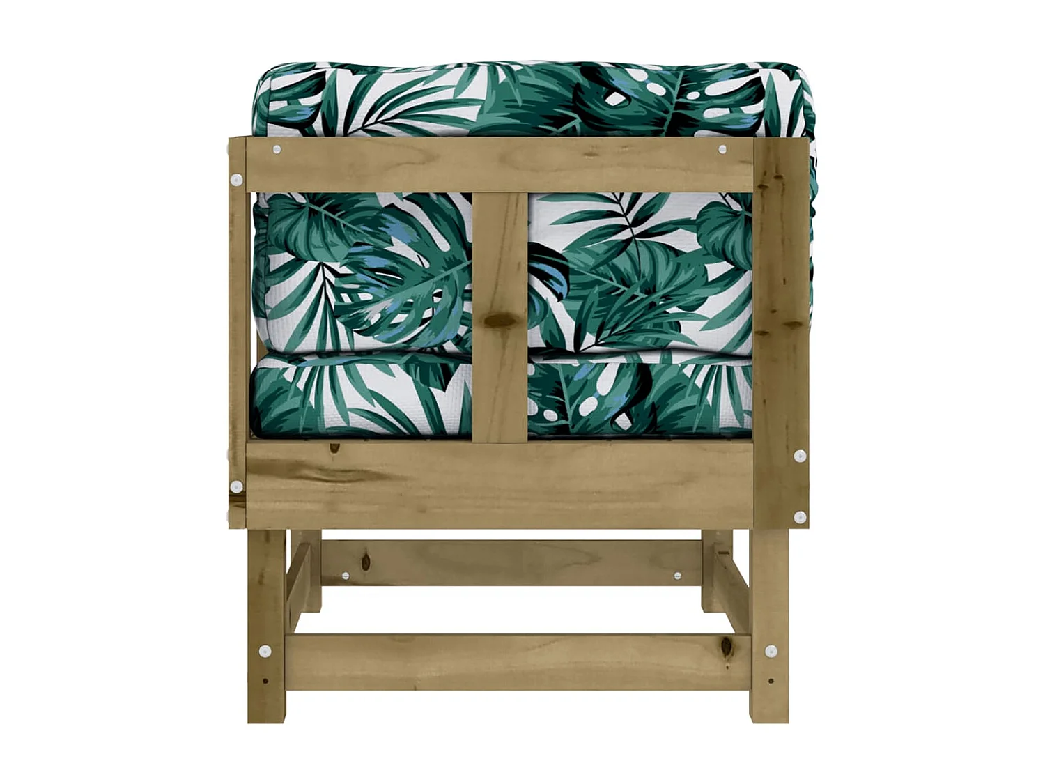 Canapés d'angle avec coussins 2 pcs bois de pin imprégné