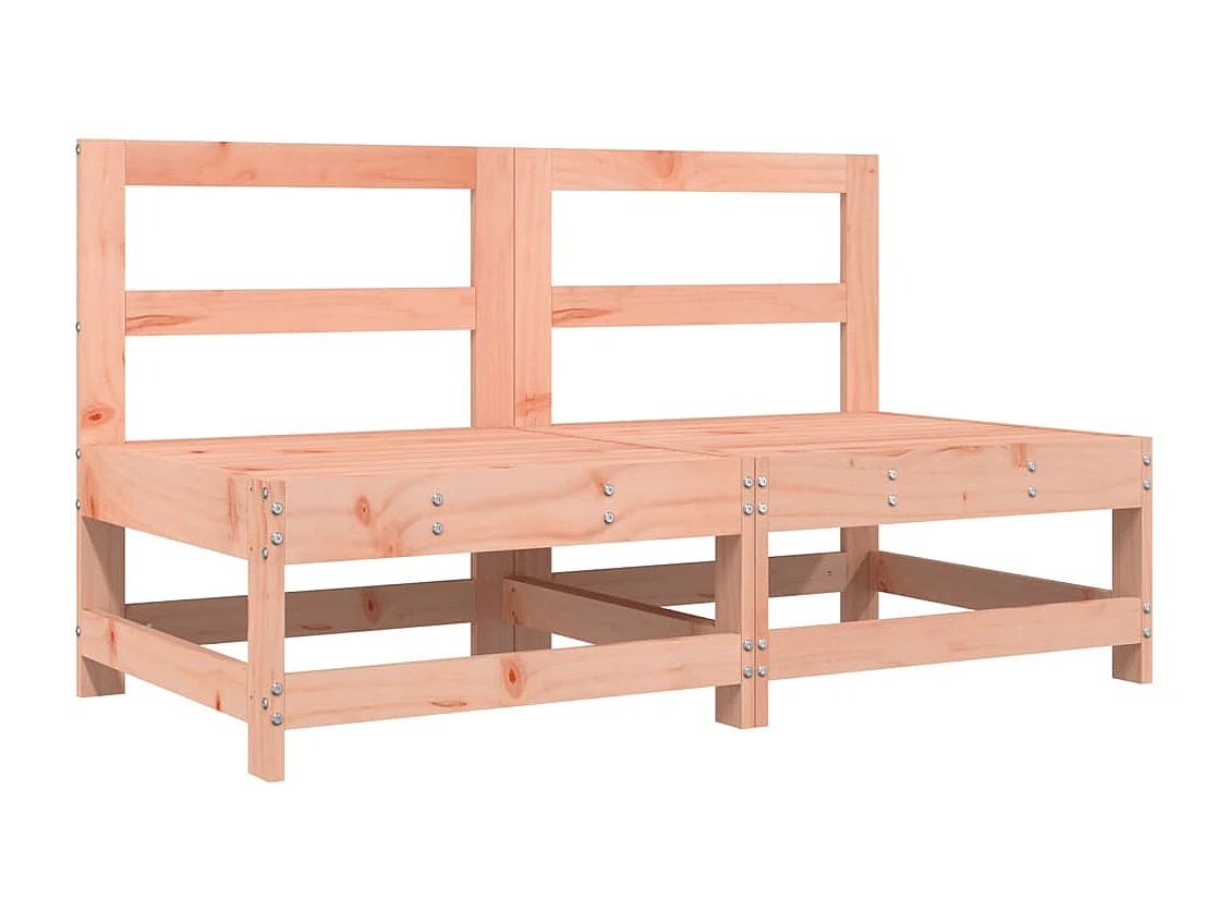 Sofás de centro para jardim 2 pcs madeira de douglas maciça