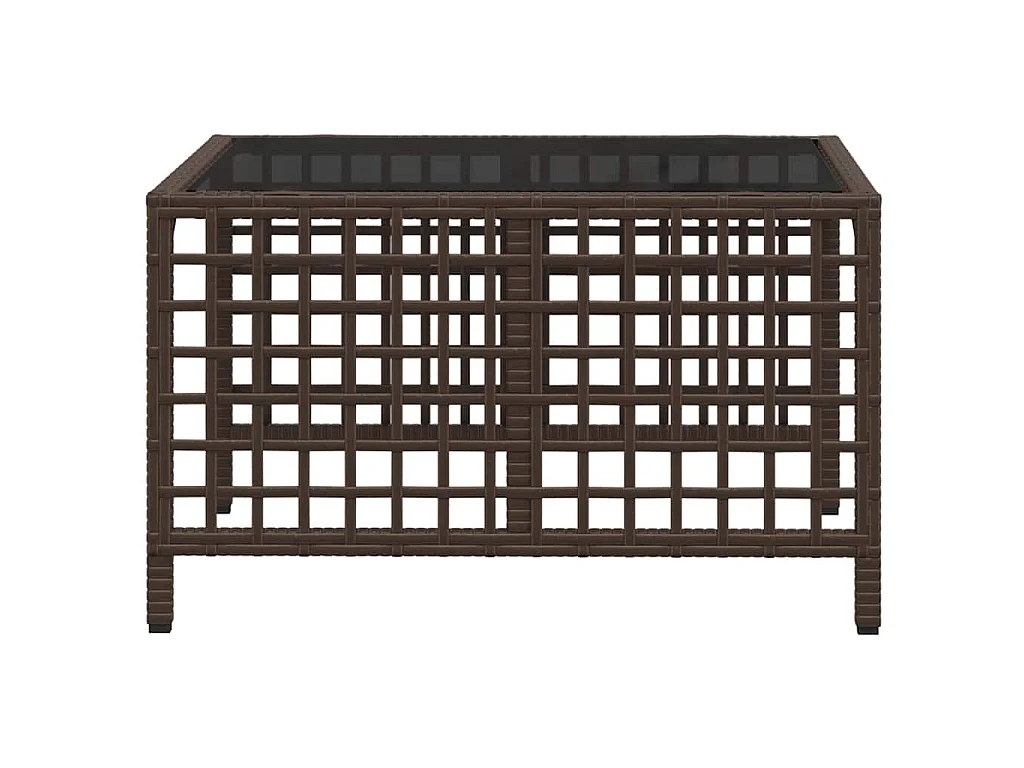 3-tlg. Garten-Ecksofa-Set mit Kissen Braun Poly Rattan
