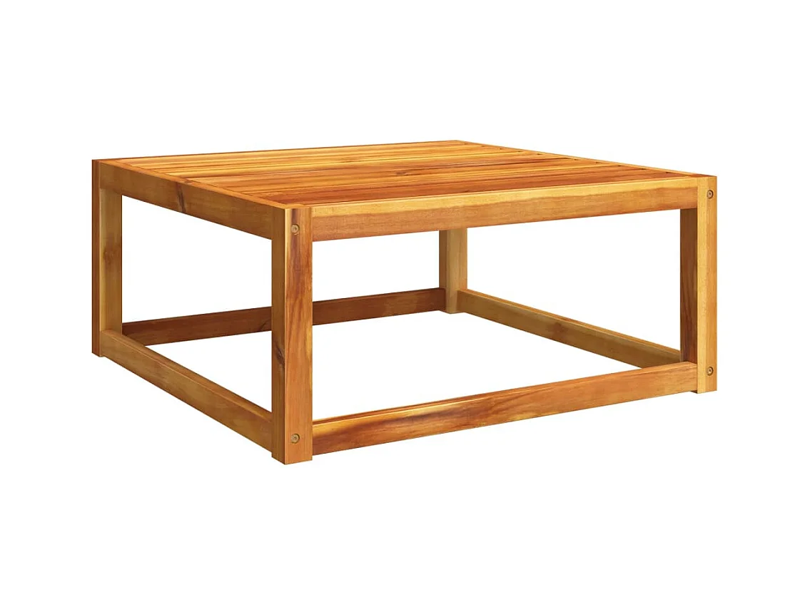 Ensemble de canapés de jardin 6 pièces avec coussins en bois d'acacia et corde