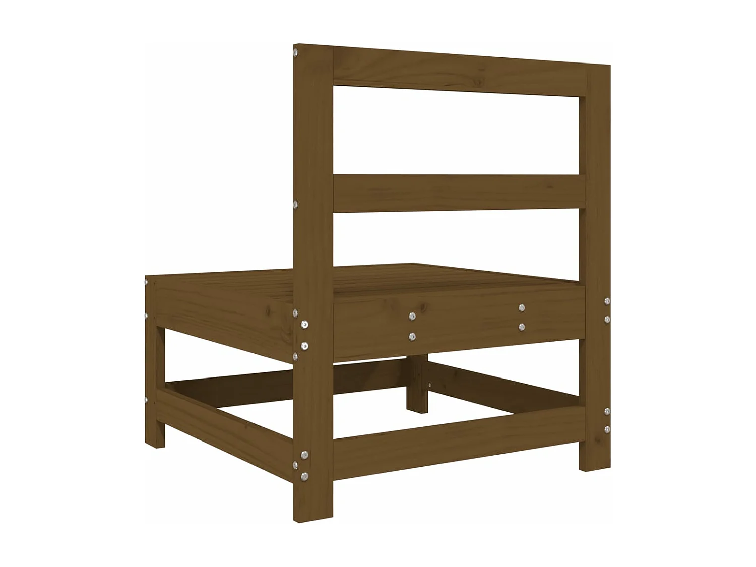 Garten-Mittelsofa Honigbraun Massivholz Kiefer