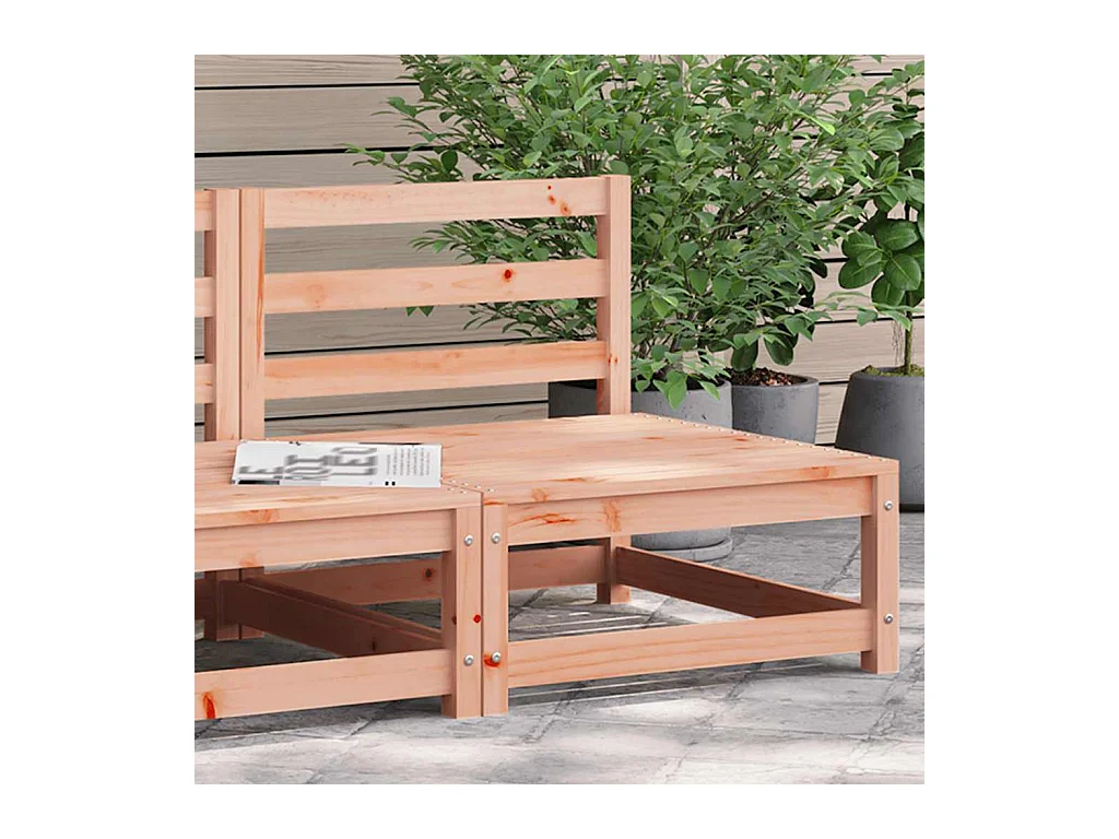 Canapé de jardin sans accoudoirs 70x70x67cm bois massif douglas