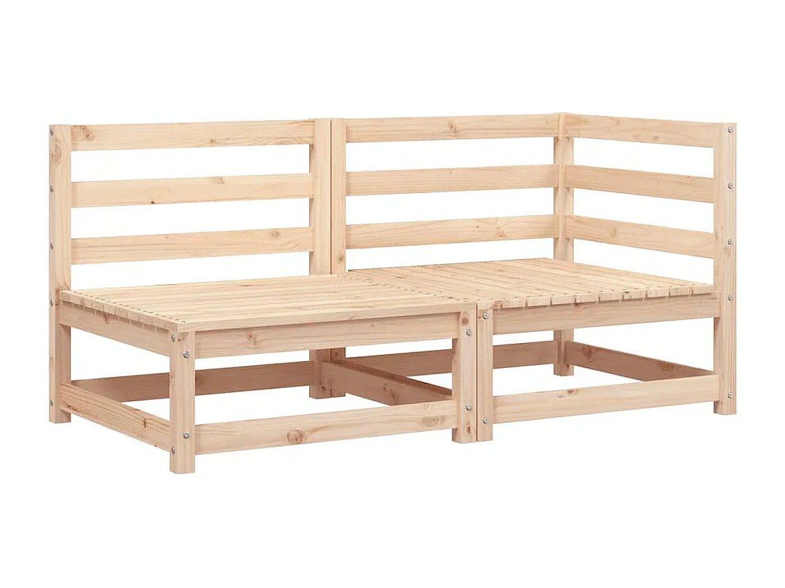 Tuinbank 2-zits massief grenenhout