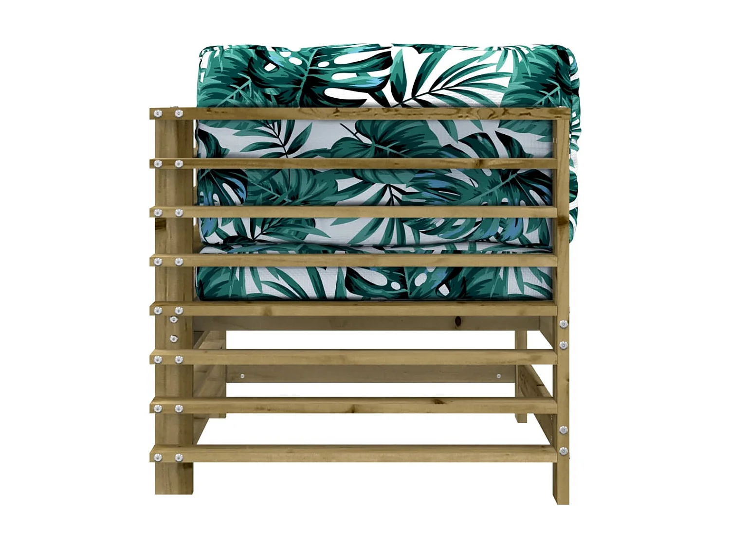 Ecksofa mit Kissen Kiefernholz Imprägniert