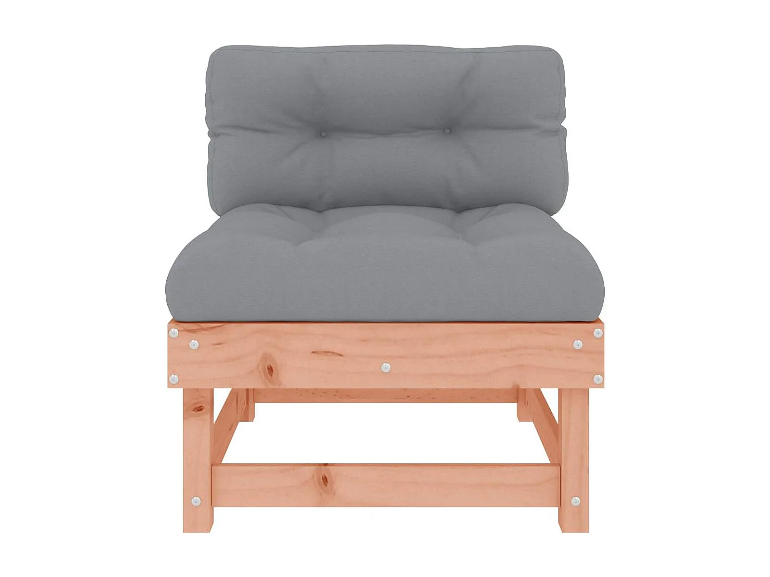 Mittelsofas mit Kissen 2 Stk. Massivholz Douglasie