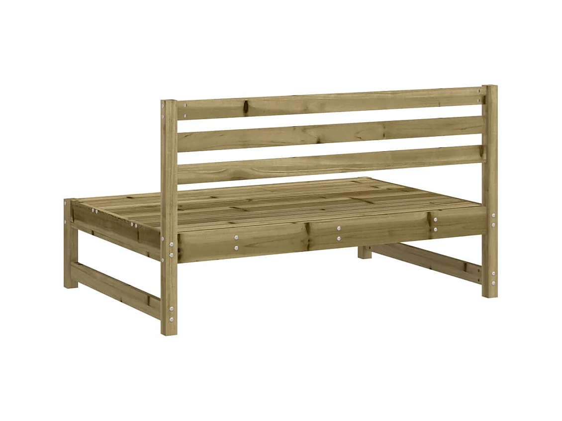 Tuinmiddenbanken 2 st 120x80 cm geïmpregneerd grenenhout