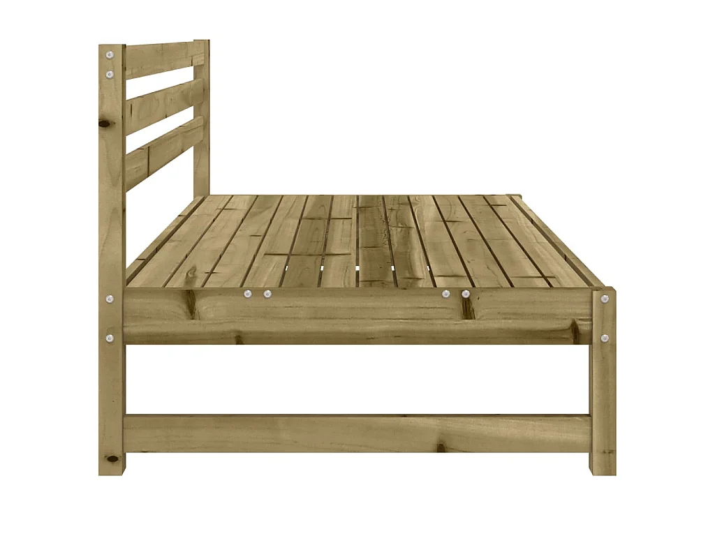 Divani Centrali da Giardino 2pz 120x80 cm Legno Impregnato Pino