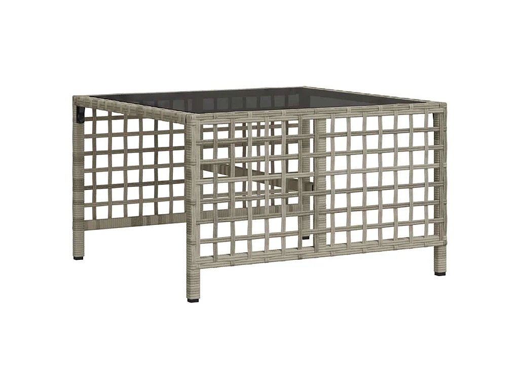 Divani da Giardino ad Angolo 3 pz Cuscini Grigio in Polyrattan