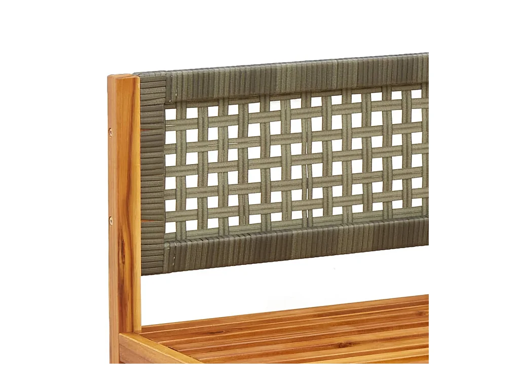 Canapé de jardin avec coussins 2 places Bois Acacia et rotin