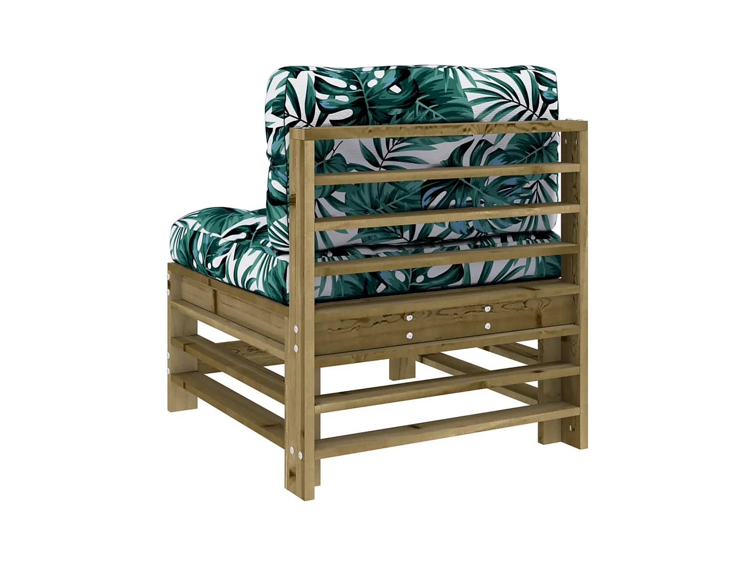 Mittelsofa mit Kissen Kiefernholz Imprägniert