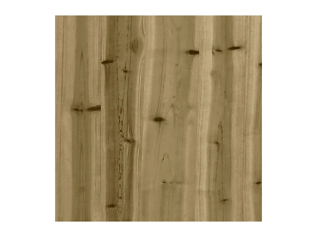 Canapé central avec coussins bois de pin imprégné