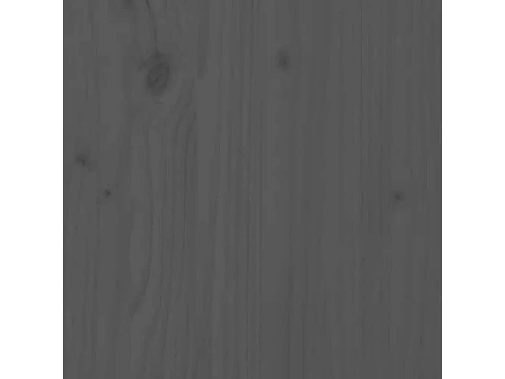 Canapés centraux avec coussins 2 pcs gris bois de pin massif