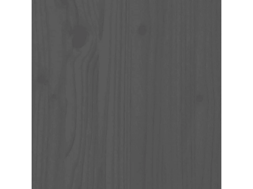 Mittelsofas mit Kissen 2 Stk. Grau Massivholz Kiefer