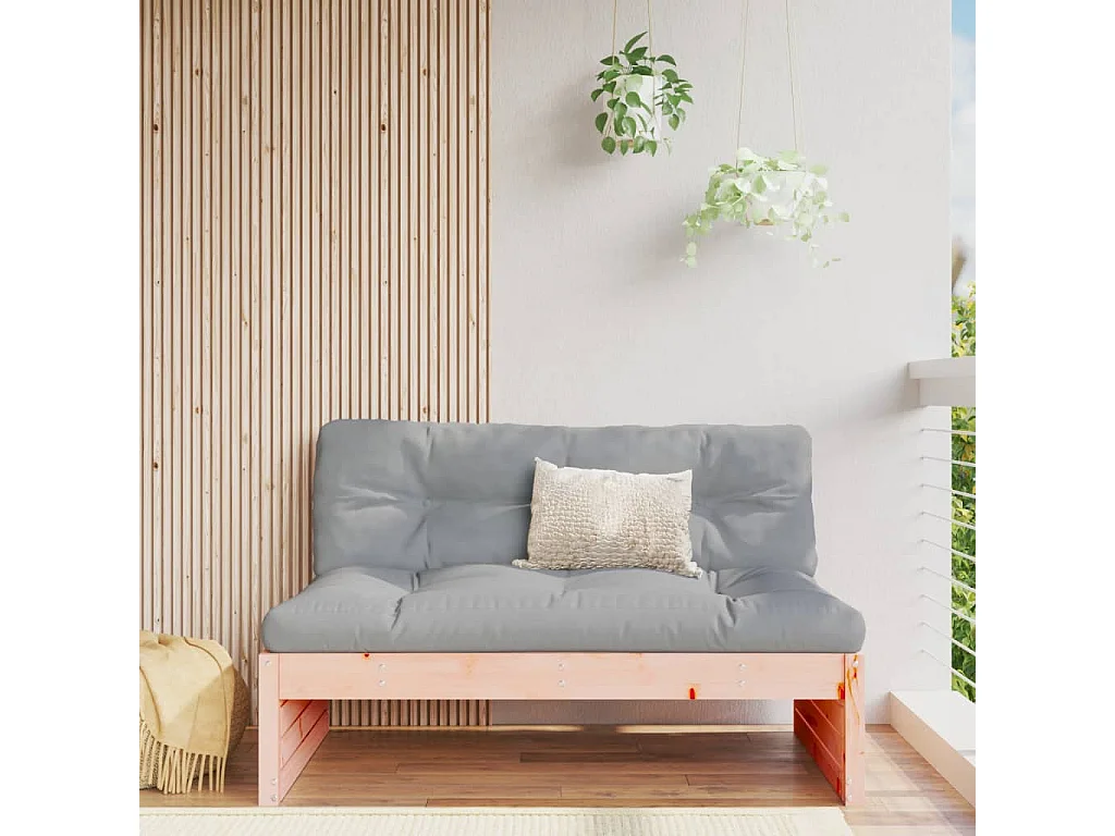 Canapé central de jardin 120x80 cm bois massif douglas