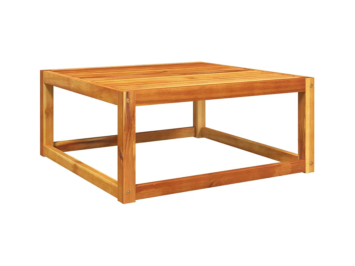 Table de jardin 65x65x29 cm bois massif d'acacia