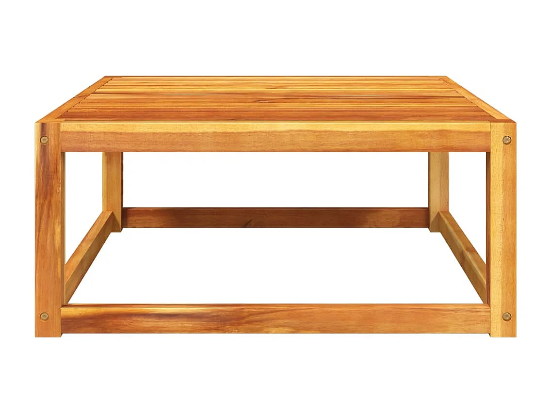 Table de jardin 65x65x29 cm bois massif d'acacia