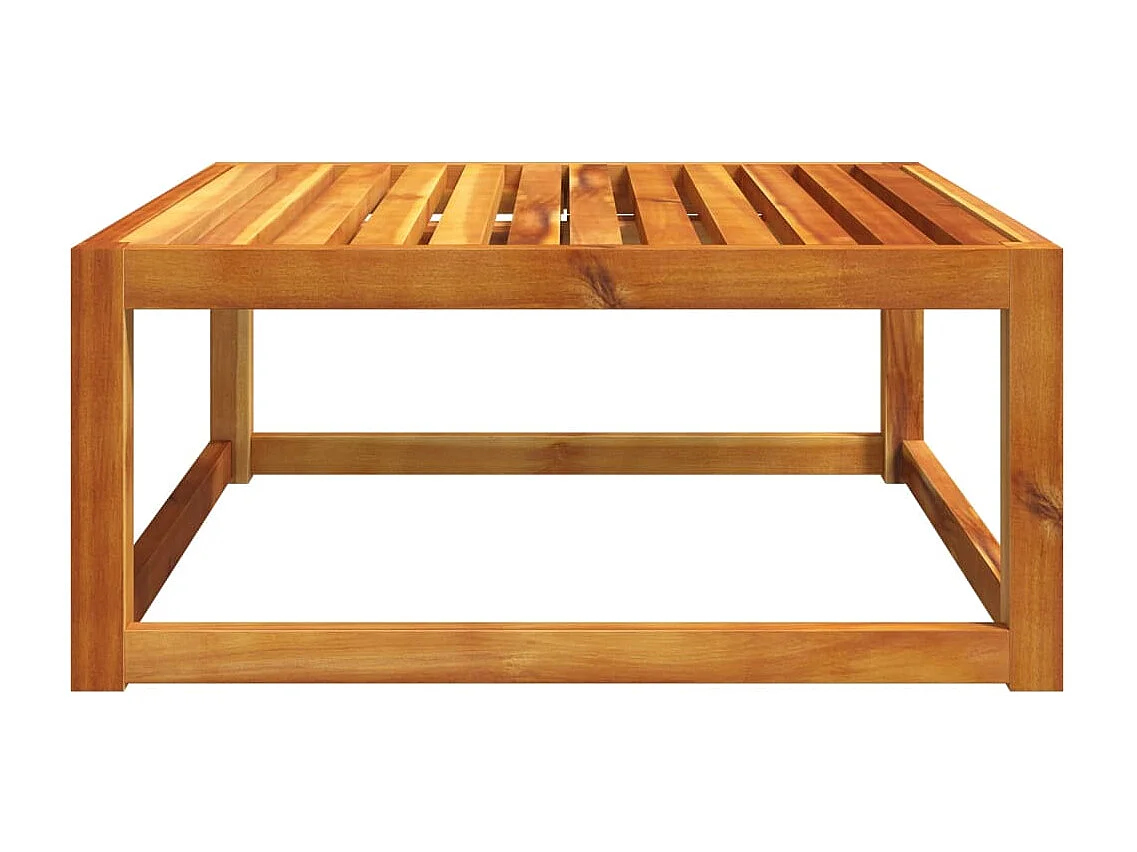 Table de jardin 65x65x29 cm bois massif d'acacia